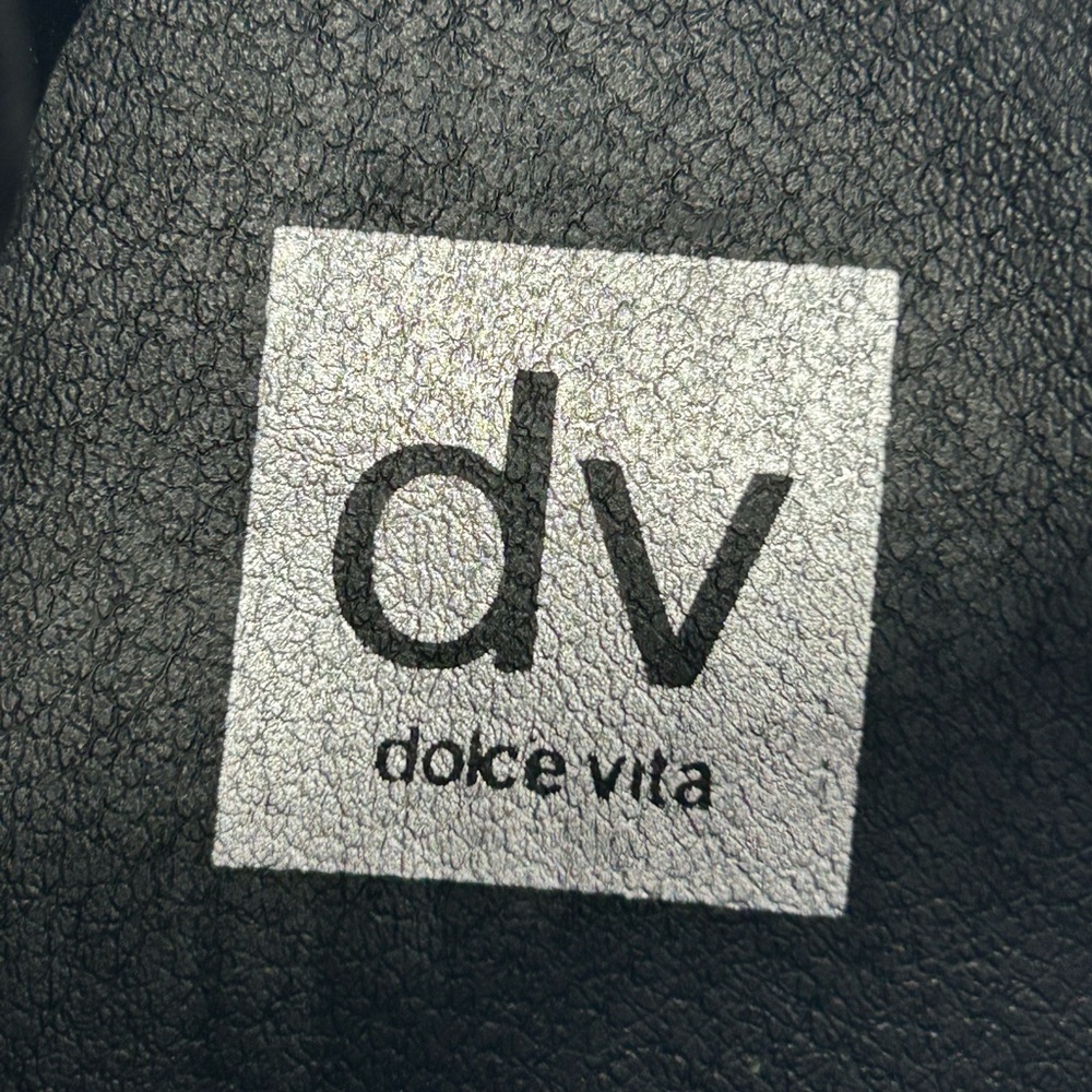 DV by Dolce Vita Collyns Black Faux Suede Ankle Booties Size 8 New With Box - Picture 10 of 12